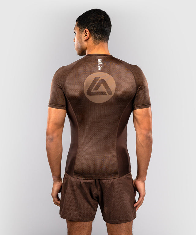 Venum Rashguard x Roger Gracie Academy Korte Mouwen - Donkerbruin