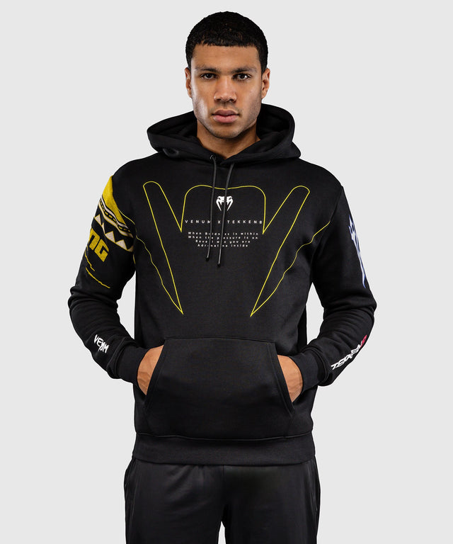 Bluza z kapturem Venum x TEKKEN 8 King – Czarna/Żółta