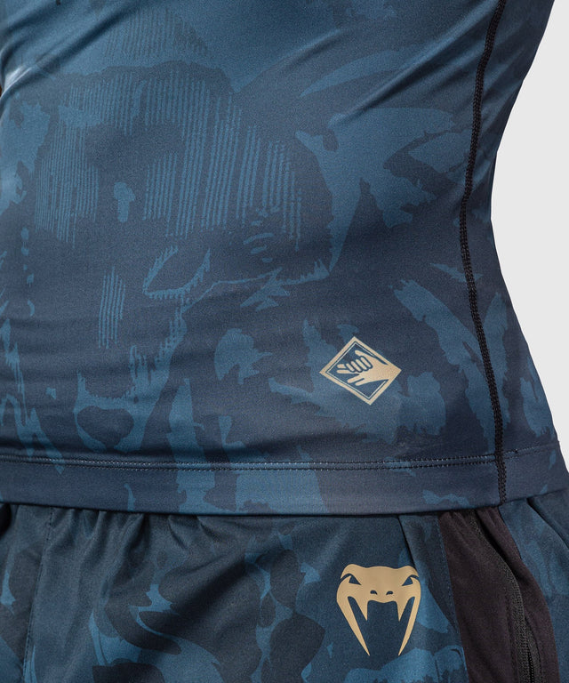 Venum Rashguard Fushiguro Korte Mouwen - Blauw