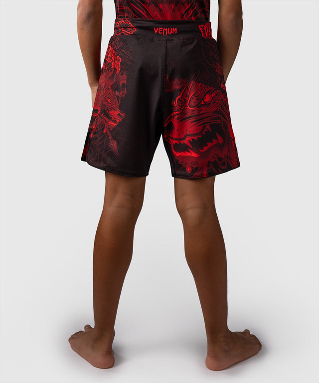 Venum MMA Shorts Wolf Atak Kinderen - Zwart/Rood