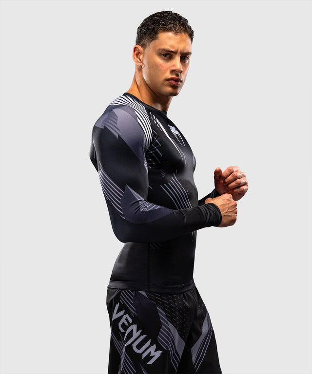 Rashguard Venum No-Gi 6.0 Dlouhé rukávy – Černá/Bílá
