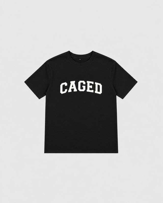 Caged T-Shirt Varsity - Zwart