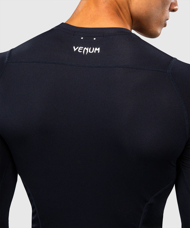 Venum Rashguard G-Core Lange Mouwen - Marineblauw/Wit