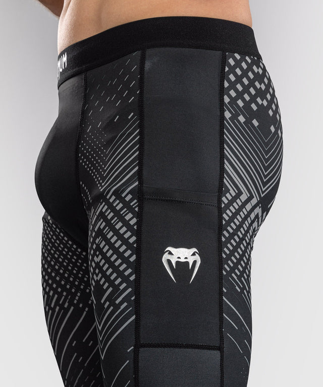 Venum Compression shorts & spats Midnight Fury – Black/Grey/Silver