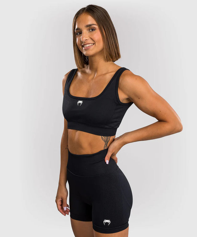 Biustonosz sportowy Venum Sculpt Long – Czarny/Biały