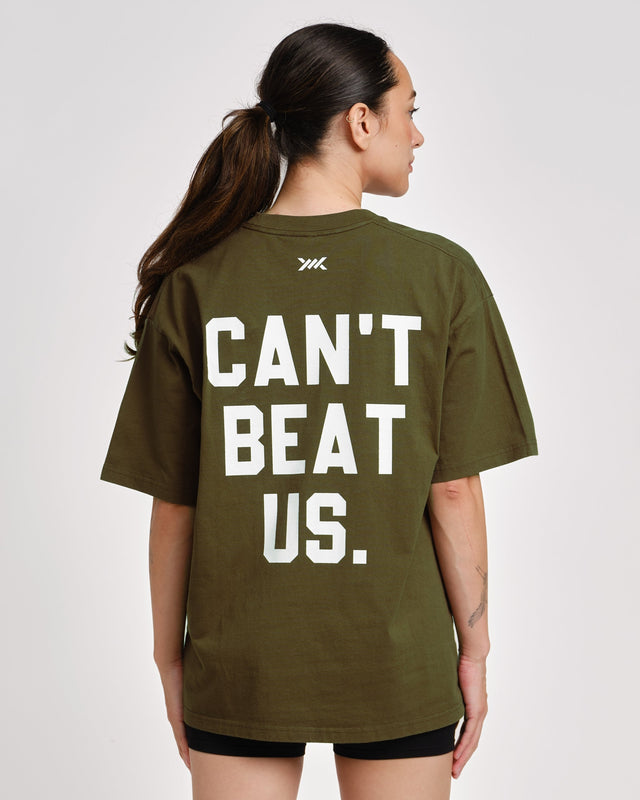Caged T-Shirt 'CBU' - Khaki Green