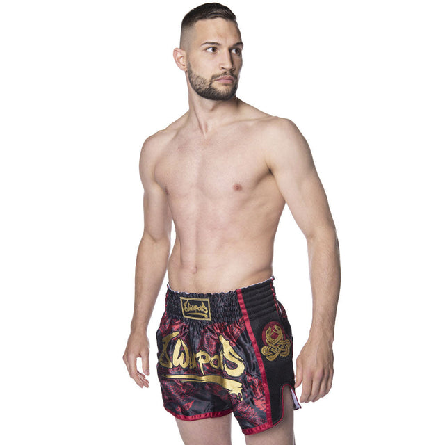 8 WEAPONS Muay Thai Shorts Naga – Black/Red