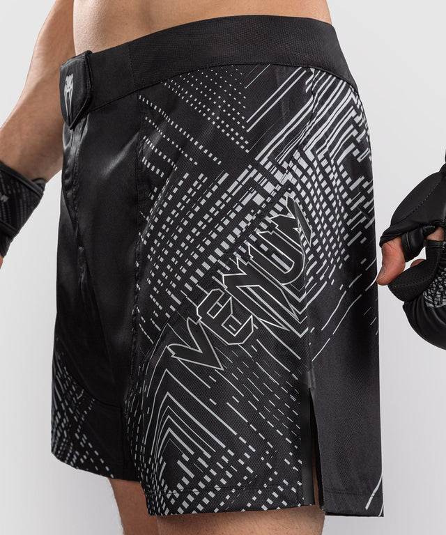 Venum MMA Shorts Midnight Fury – Black/Grey/Silver