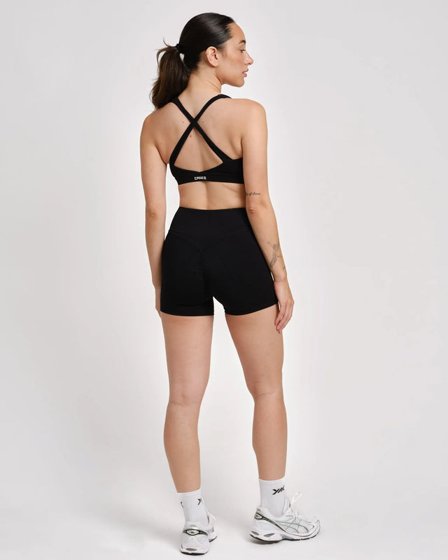 Caged Essential Sports Bra - Black