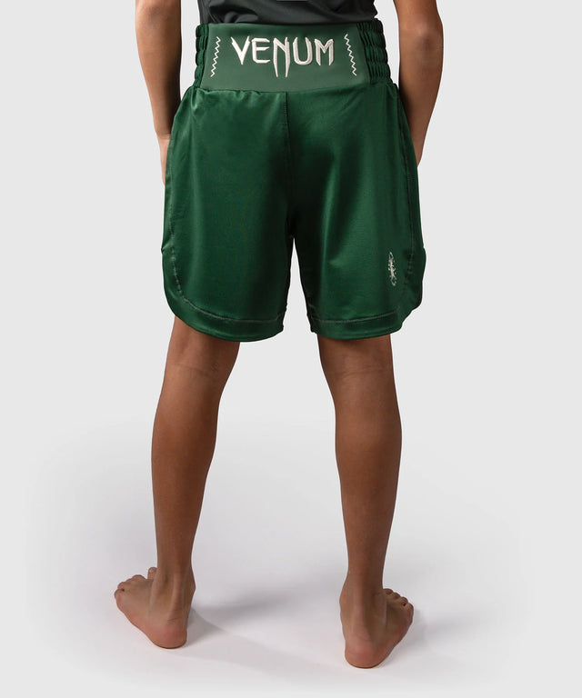 Venum Boxing shorts Attack Kids - Green/Broken White