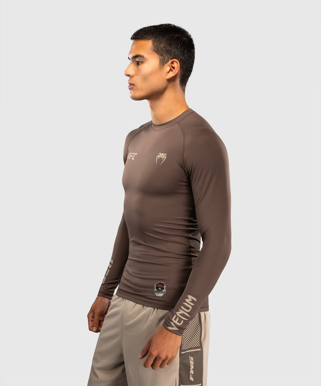 Venum UFC Rashguard Unity Lange Mouwen - Bruin