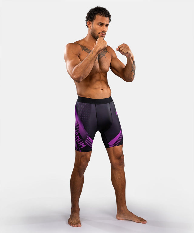 Venum Compressieshort No-Gi 6.0 - Zwart/Purper
