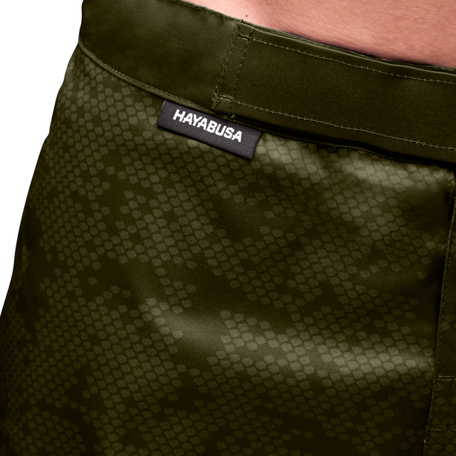 Hayabusa MMA Shorts Hex Mid-Thigh - Groen