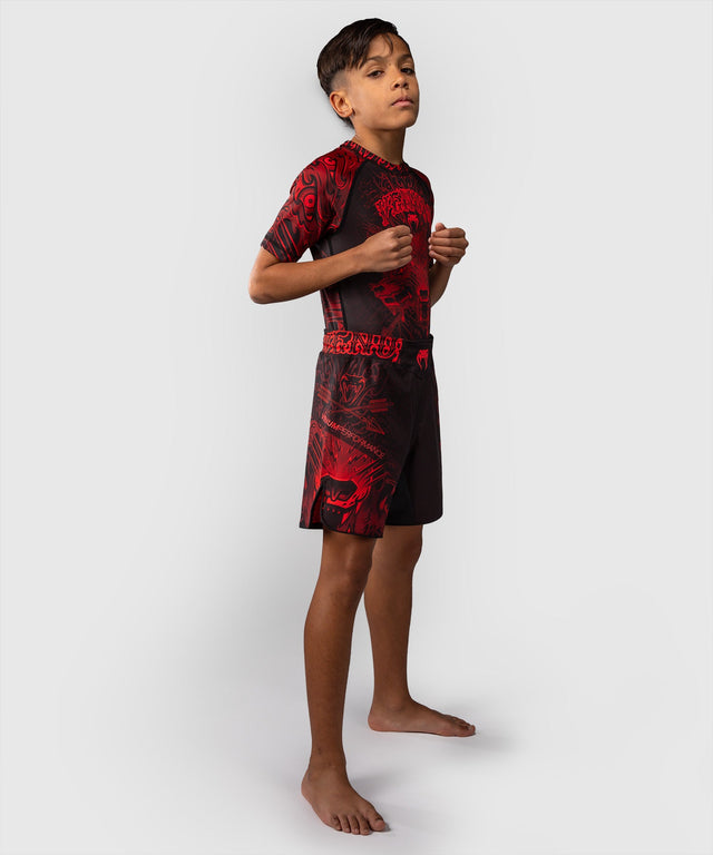 Venum MMA Shorts Wolf Atak Kinderen - Zwart/Rood