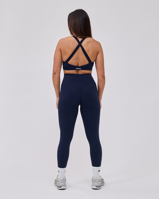 Caged Essential leggings - Navy Blue