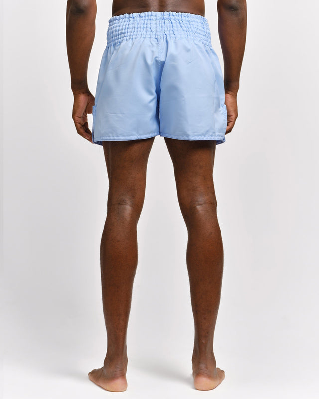 Spodenki Muay Thai Caged Classic – Jasnoniebieskie