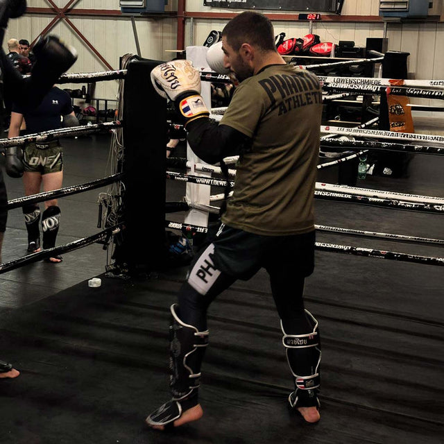 Phantom Athletics Scheenbeschermers Muay Thai - Zwart/Zilver