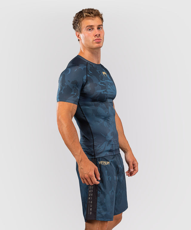 Venum Rashguard Fushiguro Korte Mouwen - Blauw