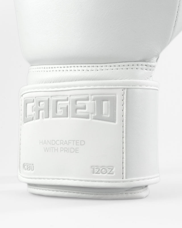 Caged Boxing Gloves 'X' Series - White/White
