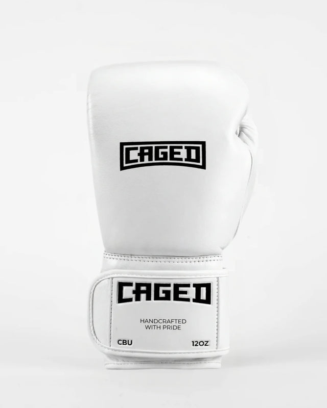 Caged Boxing Gloves 'X' Series - White/Black