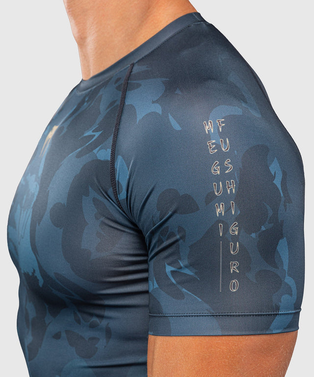 Venum Rashguard Fushiguro Korte Mouwen - Blauw