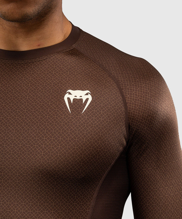 Venum Rashguard x Roger Gracie Academy Long Sleeves – Dark Brown