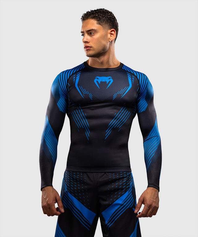 Rashguard Venum No-Gi 6.0 Mangas Compridas – Preto/Azul