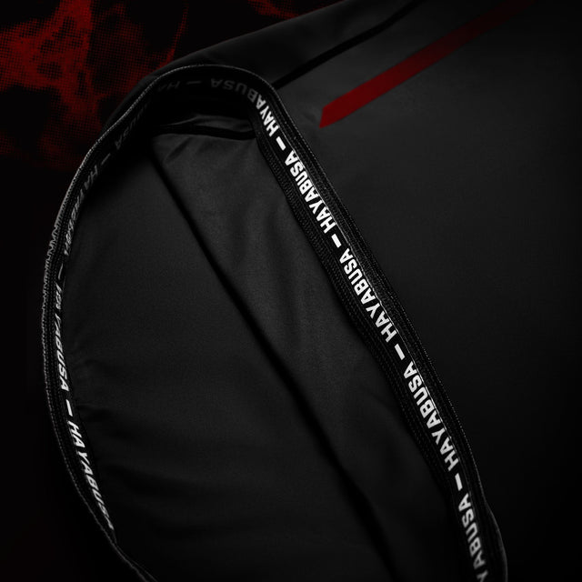 Rashguard Hayabusa x UFC BJJ Krótki Rękaw – Czarny/Czerwony