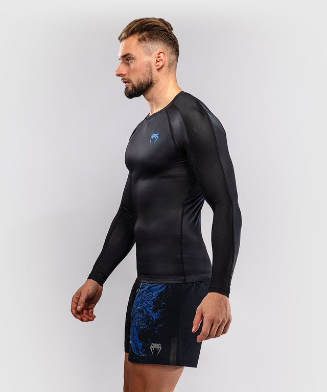 Venum Rashguard Thunder Dragon Long Sleeve – Black/Royal Blue