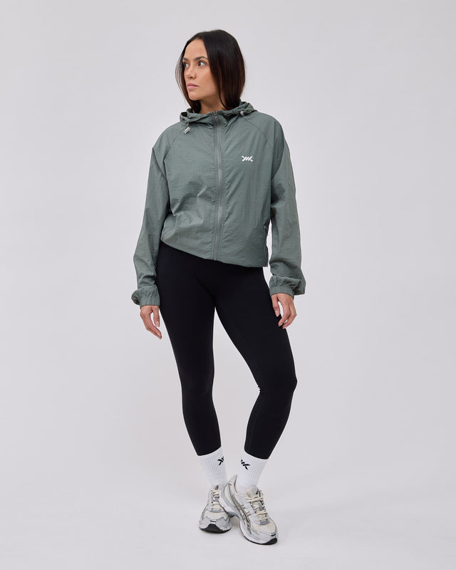Caged Hooded ultralight windbreaker - Mint
