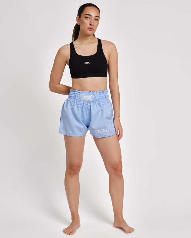 Caged Muay Thai-shorts Classic – Ljusblå dam