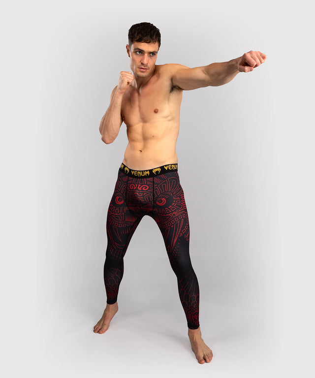 Venum Spats Quetzal Fury - Zwart/Rood