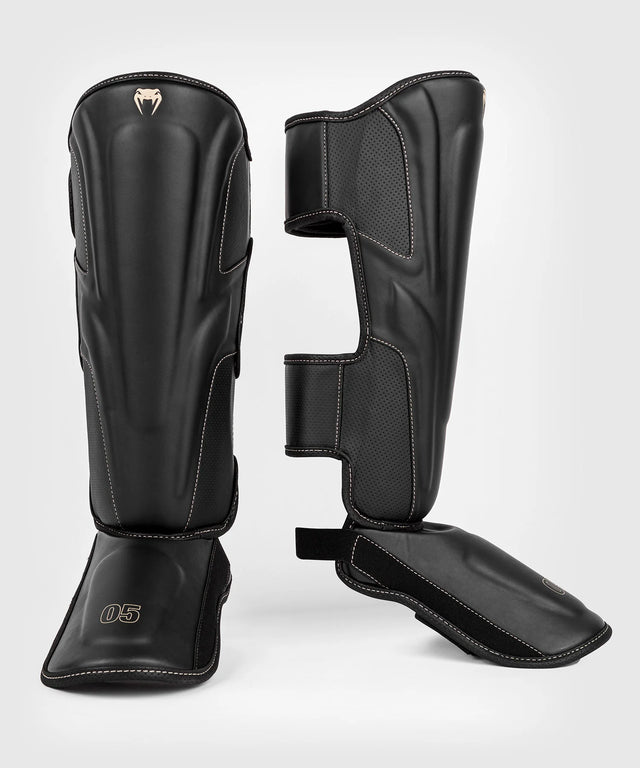 Venum Kickboxing Shin Guards Impact Evo - Black