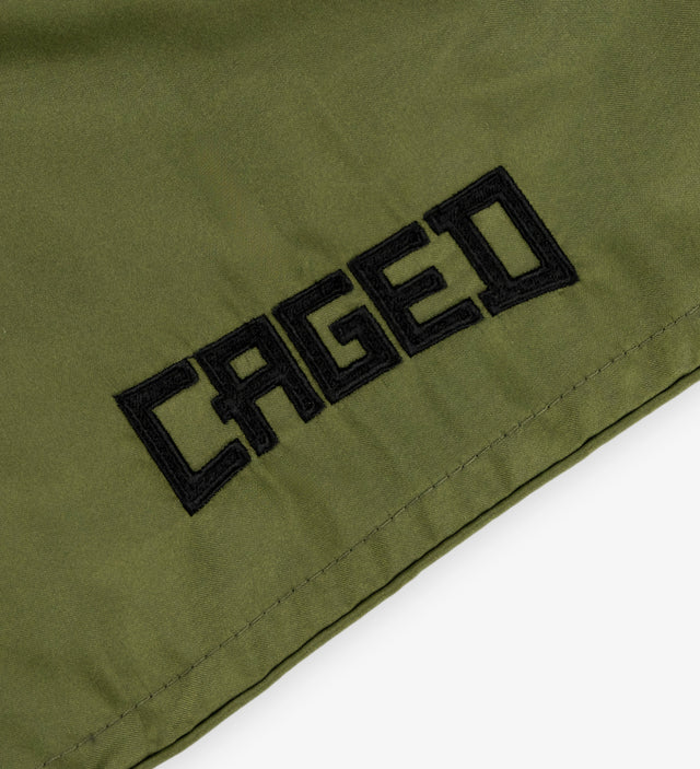 Shorts de Muay Thai Caged Classic – Kaki/Noir femme
