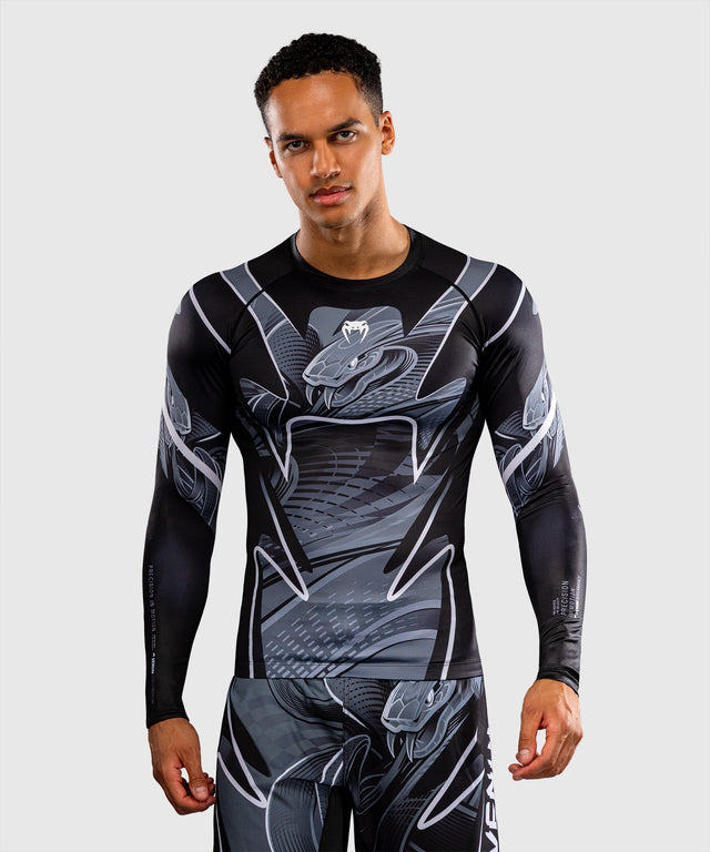 Rashguard Venum Crimson Viper 2.0 Mangas Compridas – Preto/Cinzento