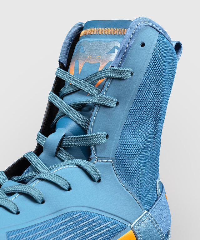 Venum Boksschoenen Elite Neo - Staalblauw/Oranje