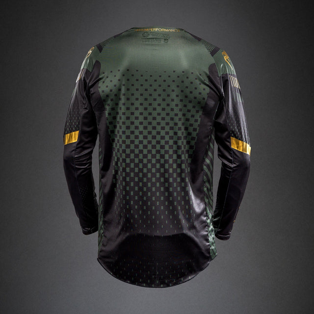 Venum MX Challenger Shirt - Zwart/Groen/Goud