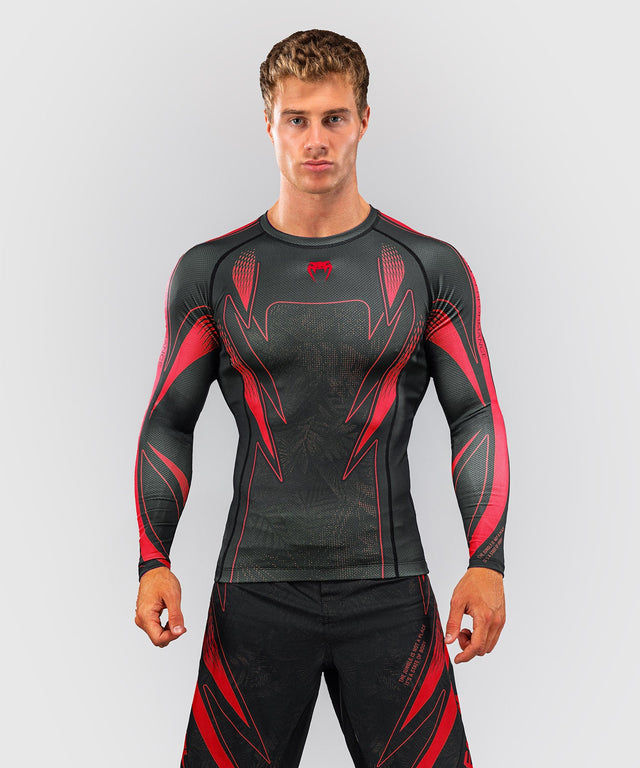 Venum Rashguard Amazonia Reborn Lange Mouwen - Zwart/Rood