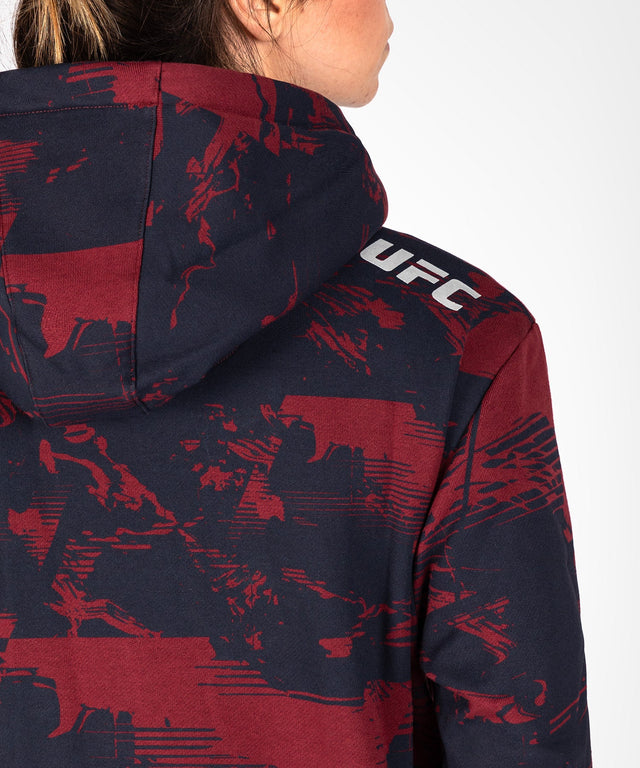 Bluza z kapturem Venum UFC Zenith Damska – Granatowy/Bordowy/Srebrny