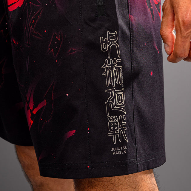 Venum Trainingsshorts x Jujutsu Kaisen Itadori - Zwart/Rood