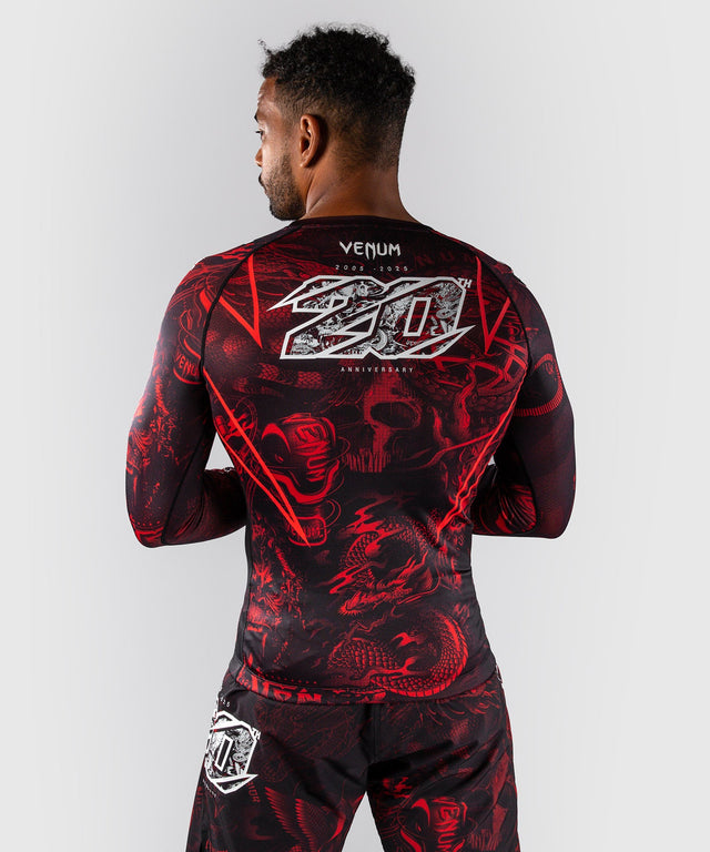 Venum Rashguard 20th Anniversary Long Sleeves – Black/Red