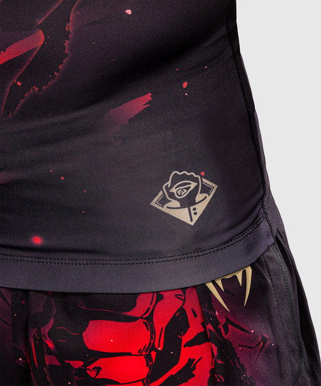 Venum Rashguard x Jujutsu Kaisen Itadori Lange Mouwen - Zwart/Rood