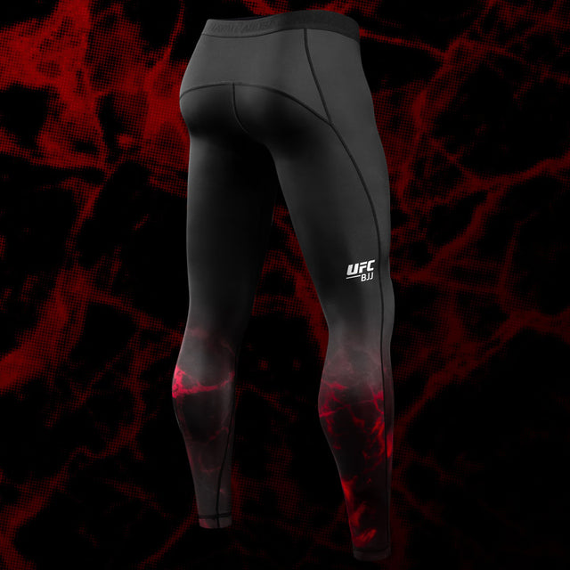 Hayabusa x UFC BJJ Compression shorts – Black/Red
