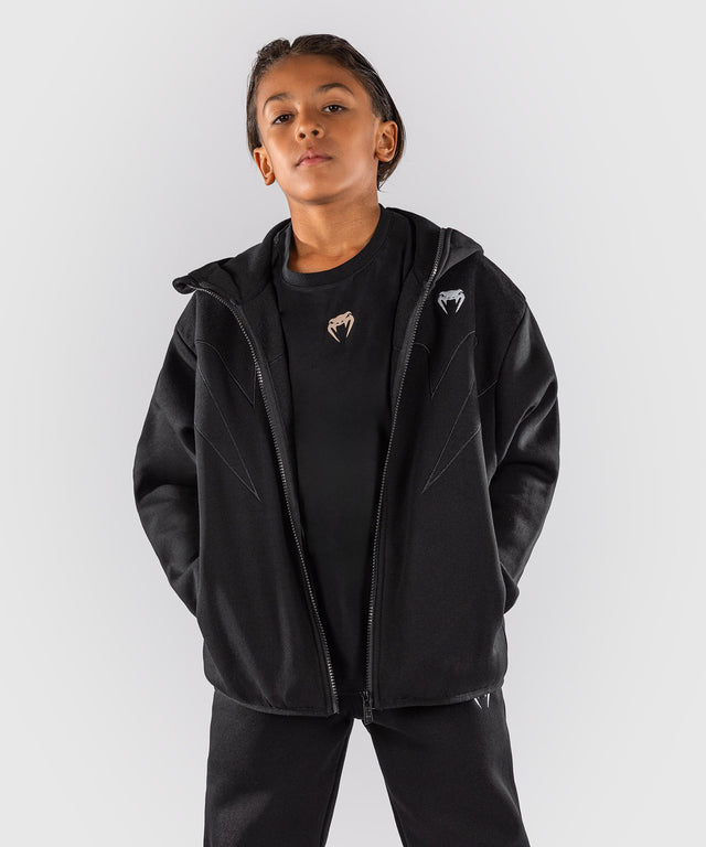 Kurtka treningowa Venum Attack Fleece & Weave Dziecięca – Czarna