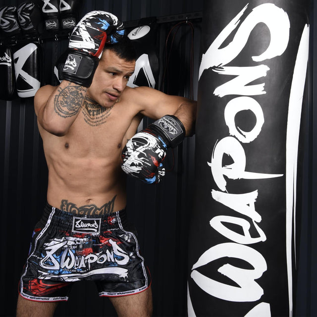 8 WEAPONS Muay Thai Shorts Cut Like A Blade 2.0 – Black