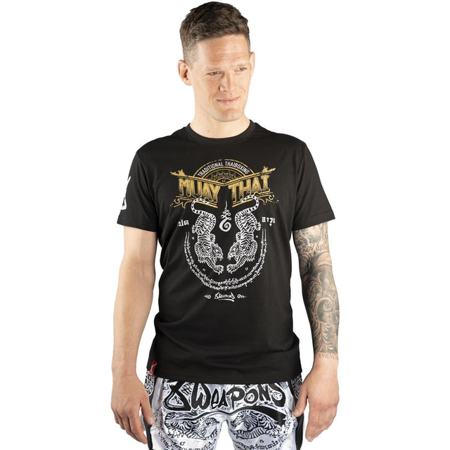 Koszulka 8 WEAPONS Sak Yant Tigers – Czarna