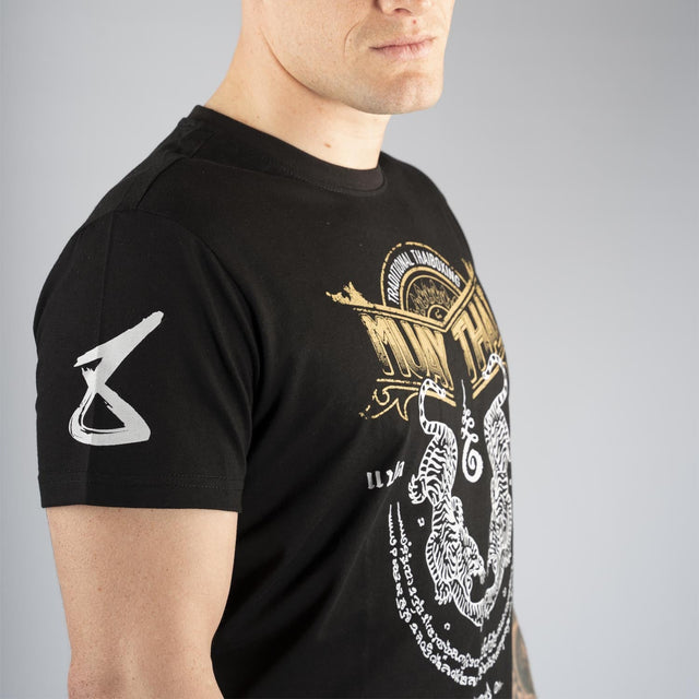 Koszulka 8 WEAPONS Sak Yant Tigers – Czarna