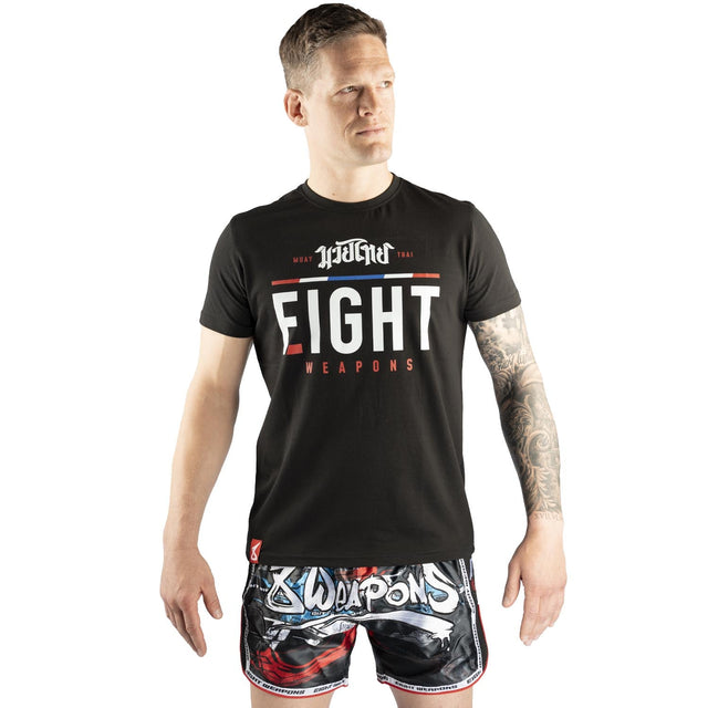 8 WEAPONS T-shirt The Fight – Black