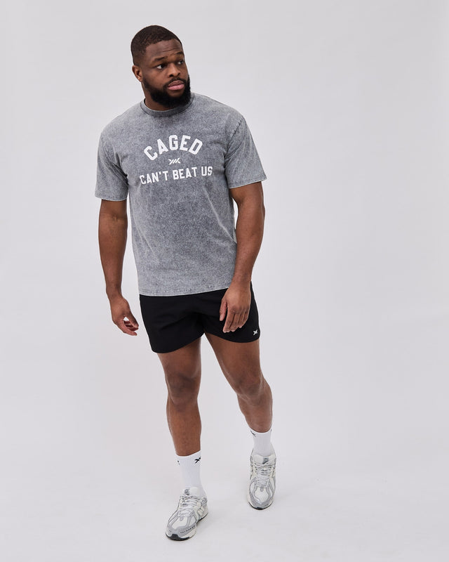 Caged Club T-shirt - Washed Gray
