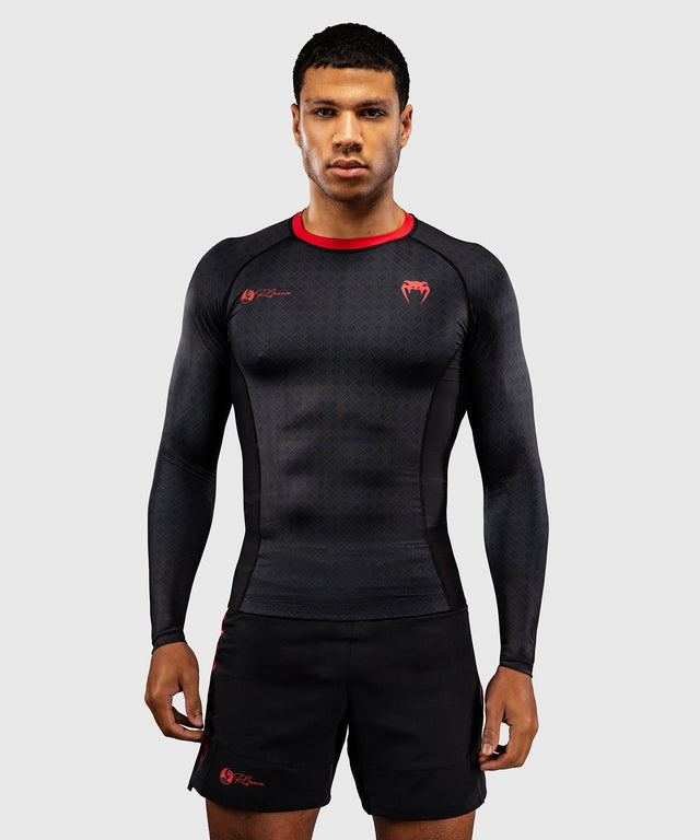 Venum Rashguard x Roger Gracie Lange Mouwen - Zwart/Rood